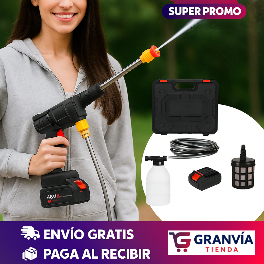 Hidrolavadora Portatil + Mini Aspiradora DE REGALO