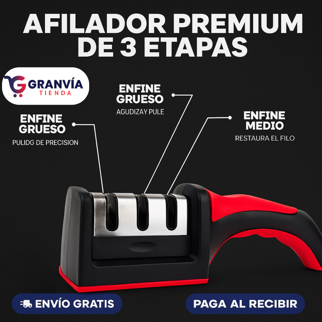 3x1 Cuchillos Tramontina + Afilador y Tabla DE REGALO