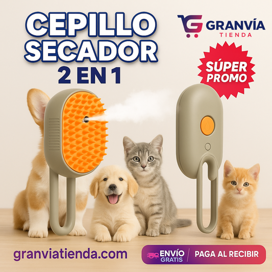 Cepillo SPA de Vapor para Mascotas